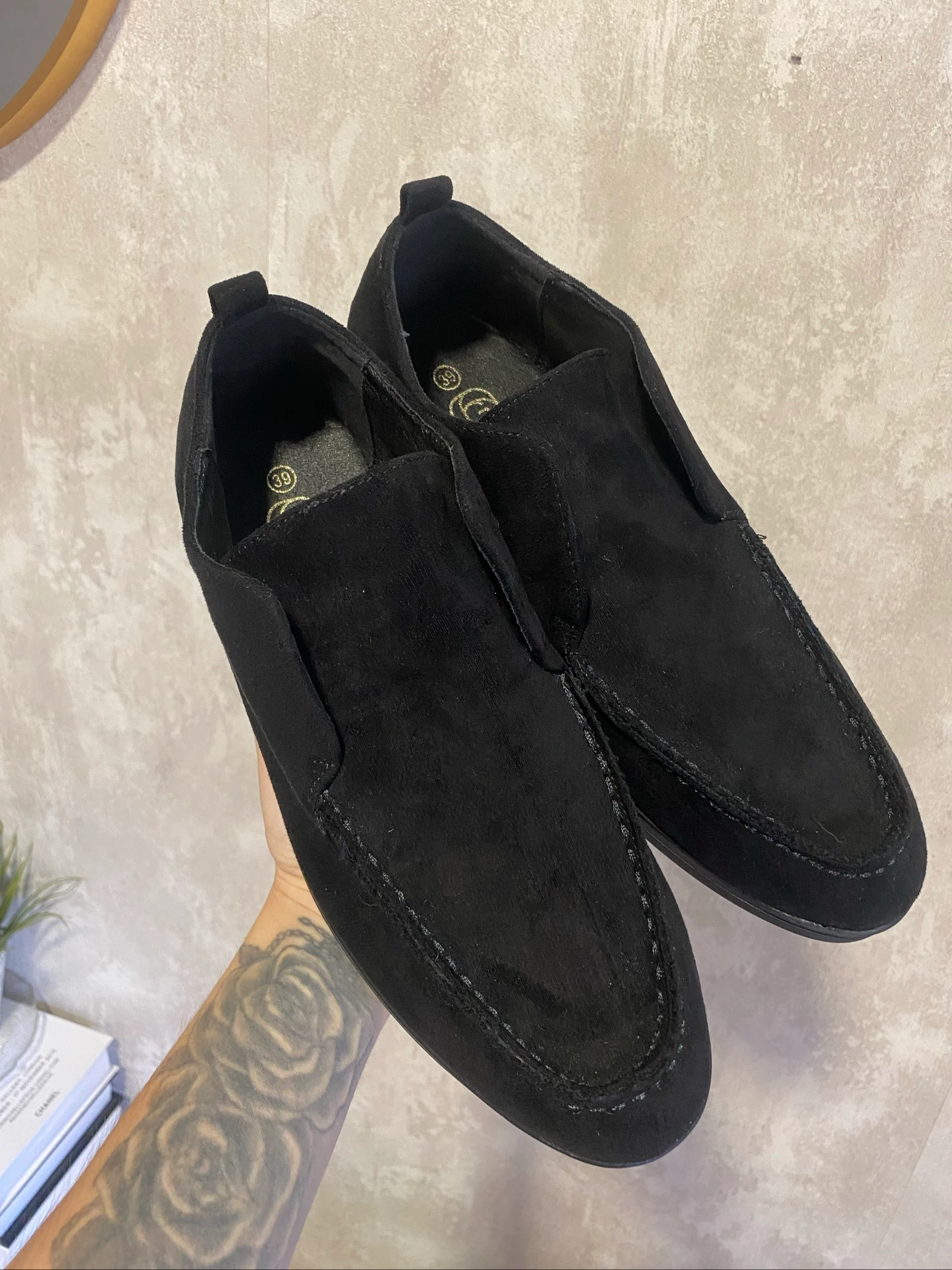 Zwarte vrouwen mocassins – photo 5